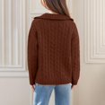 thumbnail image 5 of Sweaters for Women Suitable Fall and Winter Comfortable and resistant to pilling Brown S Womens Sweaters, 5 of 5