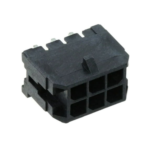 Pack of 8 43045-0600 Connector Header Through Hole, Right Angle 6 position 0.118 (3.00mm) :RoHS 0430450600 430450600