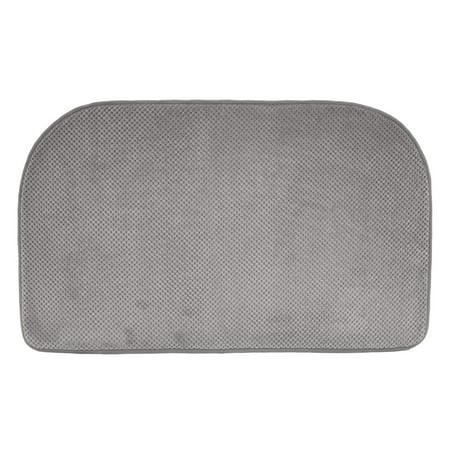Kashi Home Soft Plush Memory Foam Non-Slip Backing Kitchen Rug Mat, 18x30 Inch D-Shape Slice Kitchen Floor Mat,