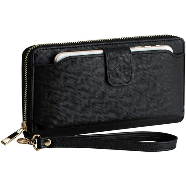 Heaye Women Wristlet Wallet with Cell Phone Holder RFID Blocking