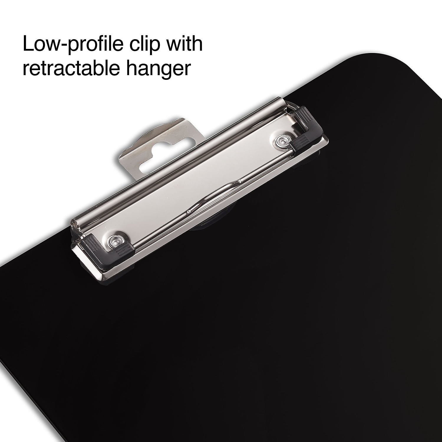 Staples Plastic Clipboards Letter Size Black 12/Carton ST23143/23143VS