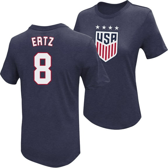 Icon Sports Unisex Julie Ertz Blue USWNT Player Name & Number T-Shirt
