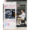 thumbnail image 6 of Ecomobi 15 Miles 4 Wheels Mobility Scooter for Adults&Seniors, 350W Electric Powered Wheelchair Device with Extended Battery, Dual Baskets, Rotating Seat, Compact Duty Mobile for Elderly, 6 of 8