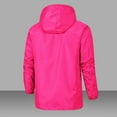 thumbnail image 4 of Admvng Rain Jacket Women Spring and Winter Waterproof Hooded Pocket Zipper Jacket Outdoor Mountaineering Clothing Sports Jacket, Size S-3XL, 4 of 7