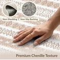 thumbnail image 6 of ODIKA Accessories Boho Geometric Interlocking Vintage Faded Vanity for Living Room, Under Sectional, Family , Non-Slip Flatwoven, 6 of 7