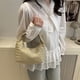 thumbnail image 5 of Bolso de hombro a rayas | Bolso de poliéster tejido a mano, ligero y duradero, elegante y a la moda, ideal para uso diario, para mujer, para desplazamientos urbanos, bandolera, bolso de, 5 of 8
