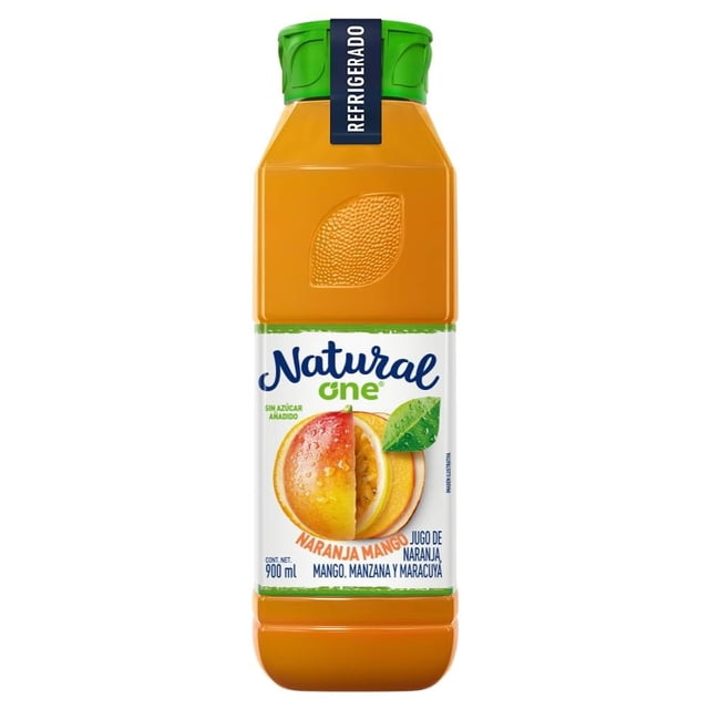 Jugo Natural One de naranja mango manzana y maracuyá 900 ml