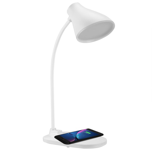 Desk Lamp,Led Desk Lamp with USB Charging Port,Wireless Charger, Desk