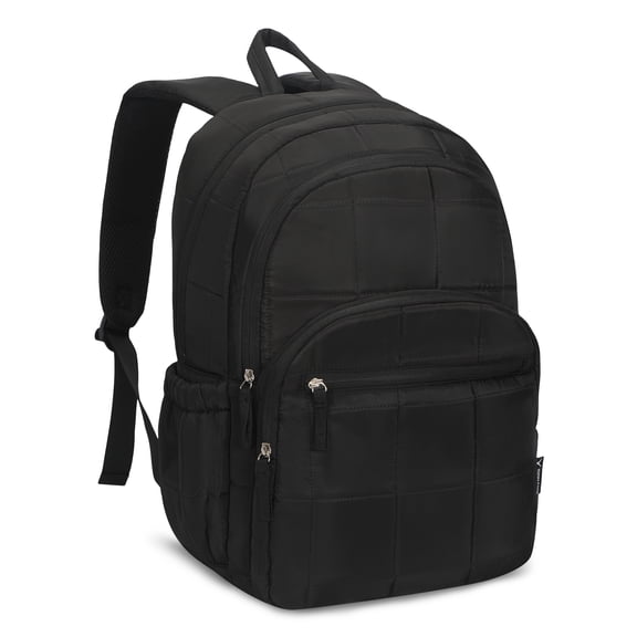 Hynes Eagle 28L Lightweight Water-Repellent 16-inch Laptop Casual Unisex Backpack, Black