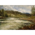 thumbnail image 2 of Thomas Fearnley 24x18 Gold Ornate Framed and Double Matted Museum Art Print Titled - The Labro Falls (1836), 2 of 4