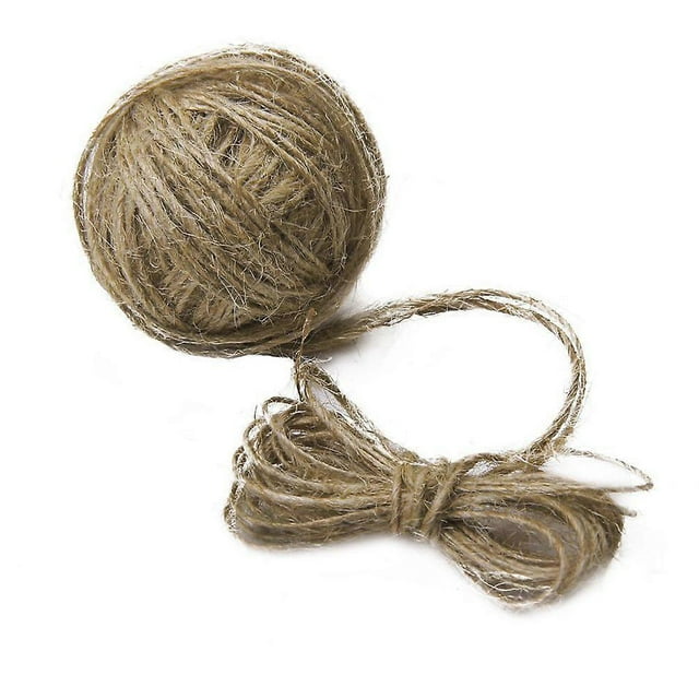 30M Natural Jute Twine for DIY Arts and Crafts / Industrial Packing Materials / Gardening Applications (Brown)