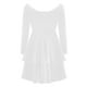 thumbnail image 4 of Vestido de noche con volantes de manga larga de color sólido con escote en V profundo elegante y sexy a la moda para mujer Fridja  NMB4603, 4 of 5