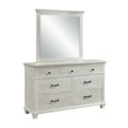 thumbnail image 3 of New Classic Furniture Silver Sands 2-Piece Wood Dresser and Mirror Set in Gray, 3 of 7
