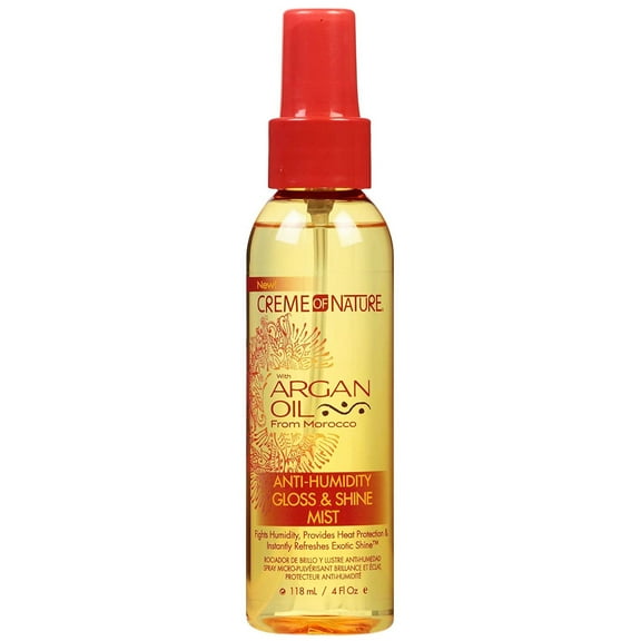 Creme Of Nature Argan Oil Anti Humidity Gloss Shine Mist, 4 Oz.