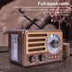 thumbnail image 5 of AM FM SW Transistor Retro Banda Completa Radio Audio Recargable BT Speaker (Oro), 5 of 9