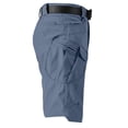 thumbnail image 4 of Dwellite Cargo Shorts for Men Waterproof Shorts Knee Baggy Elastic Waist Hiking Shorts with Pockets(No Belt) Gray#1 M, 4 of 7