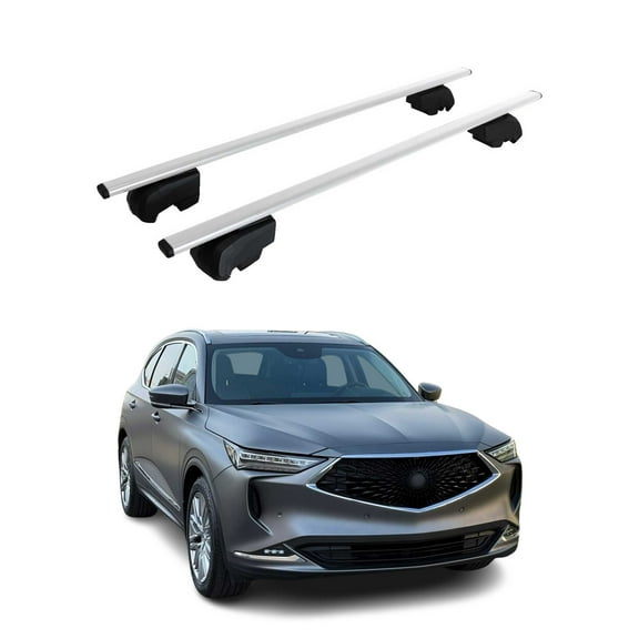 Roof Racks Luggage Carrier Cross Bars Iron for Acura MDX 2022-2025 Gray 2Pcs