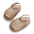 thumbnail image 6 of Infant Baby Girl Sandals Soft Anti-Slip Sole Summer Casual Beach Shoes Princess Dress Flats Prewalker First Walker Shoes, 6 of 9