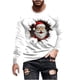 thumbnail image 2 of Blusas y camisas de manga larga con cuello redondo para hombre Blusa de manga larga con cuello redondo y estampado navideño para hombre Blusa de poliéster para hombre, 2 of 4