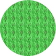 thumbnail image 1 of Ahgly Company Machine Washable Indoor Square Transitional Neon Green Area Rugs, 3' Square, 1 of 1