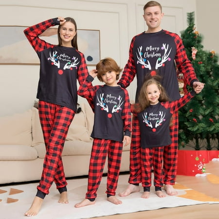 

Family Matching Pajamas Set Matching Christmas pjs for Family Couples Christmas Pajamas Set