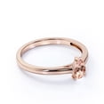 thumbnail image 3 of JeenMata 1 Carat Pear Shape Solitaire created morganite Engagement Ring in 18k Gold Over Sterling Silver, 3 of 6