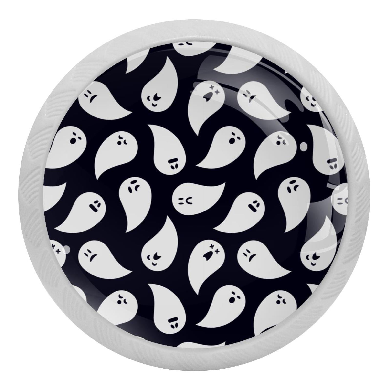 4PCS Round Halloween Fluorescence Knob Glowing in the Dark