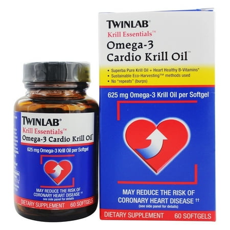 Twinlab oméga-3 Cardio huile de krill, 625 mg, gélules