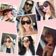 thumbnail image 2 of Gafas de sol TAOTAOQI vintage cuadradas de gran tamaño UV400 para mujer, 2 of 7