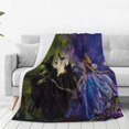 thumbnail image 2 of Luxury Witch Movie Poster Wicked Throw Blanket, Fleece Christmas Blankets And Throws For All Seasons, Wrinkle-Resistant Air Conditioned Blanket 50"X40", 2 of 7