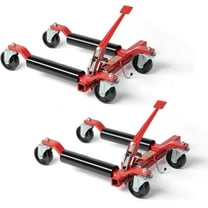 TUFFIOM Red 1500 lb Max Weight Car Wheel Dolly, 2 Piece