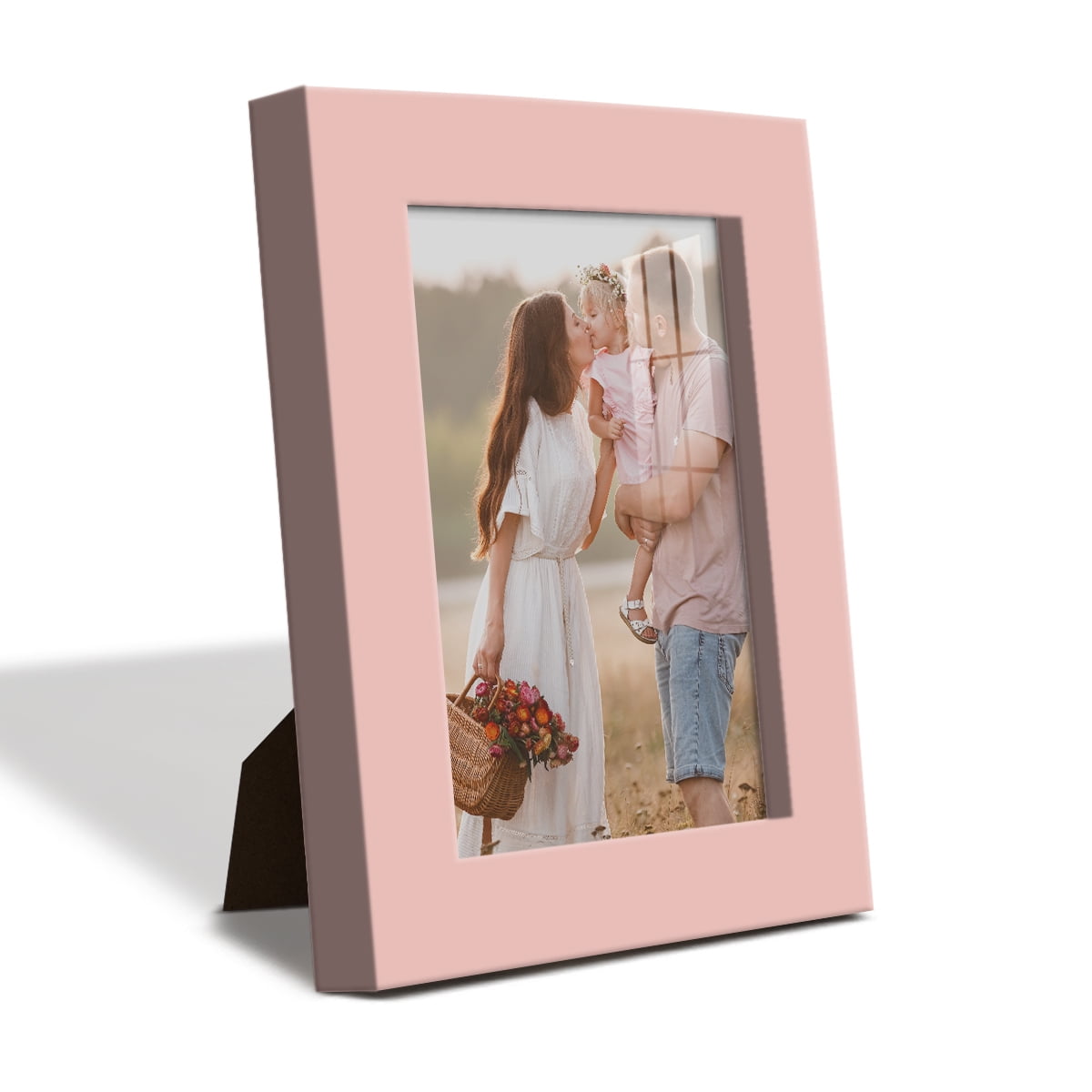 Wexford Home Modern 3.5" x 5" Pink Picture Frame (Set of 6)