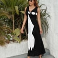 thumbnail image 6 of Wilma Flintstones Womens Night Club Maxi Dress V Neck Sleeveless Bohemia Long Dresses, 6 of 9