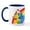 White/Navy Inside, variant on CafePress - Rooster Tail Mugs - 11 oz Ceramic Mug - Novelty Coffee Tea Cup