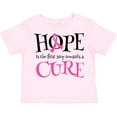 thumbnail image 3 of Inktastic Breast Cancer Hope Quote Girls Toddler T-Shirt, 3 of 5