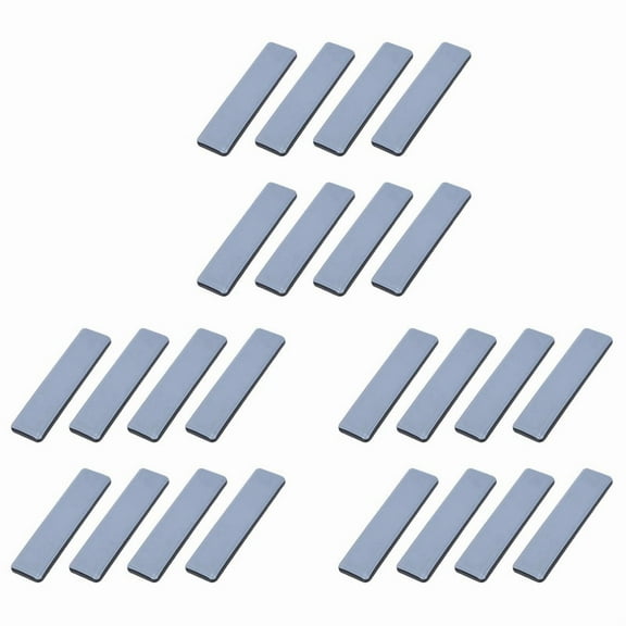 24x Furniture Glides Rectangle Furniture Sliders 25mm X 100mm Self Adhesive Furniture Moving Sliders for Floor Protector