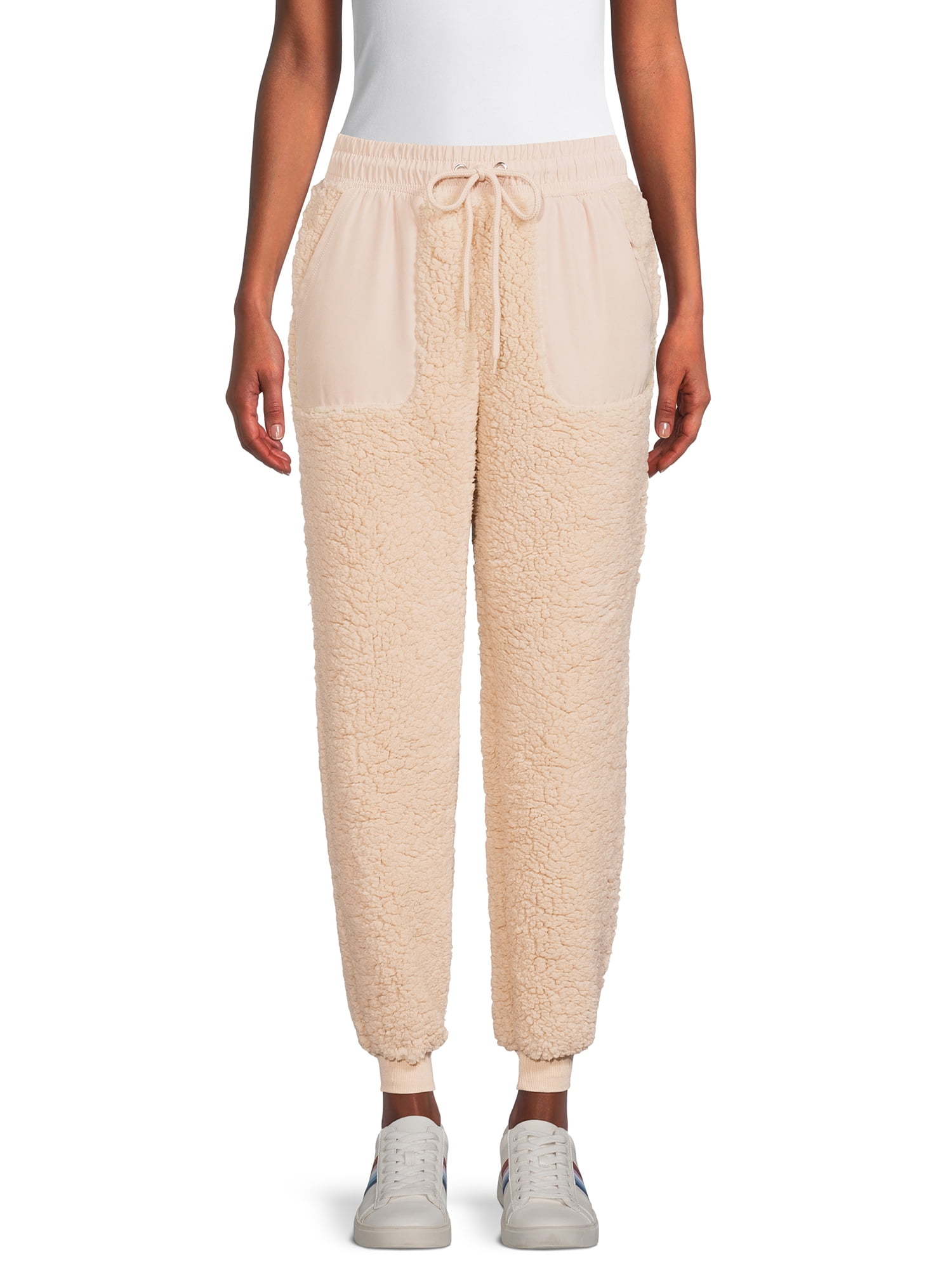 Faux Sherpa Jogger Pants 