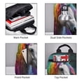 thumbnail image 3 of Balery Colorful Haired White Horse Mochila ligera para hombre y mujer: duradera e impermeable, ideal para la escuela, el trabajo, viajes y uso diario., 3 of 7