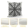 thumbnail image 4 of Qinduosi Christmas Pillow Covers Christmas Decor Linen Pillowcase Winter Snowflake Decorations Christmas Throw Pillows Christmas Holiday Decor Outdoor Cushion Covers for Couch Home Decor White, 4 of 5