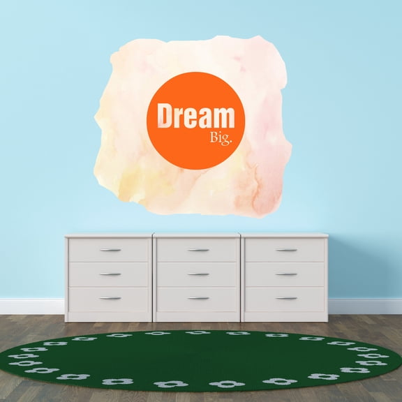 QUOTES - Home Living Room Dream Big Lettering Art Design Vinyl Wall Decoration Easy To Apply Bedroom Inspirational Wall Decal Sticker 10" x 9"