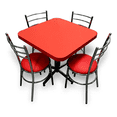 thumbnail image 2 of Juego de Mesa Dimobeler Con 4 Sillas Rojo Cromado EC75ZI4, 2 of 2