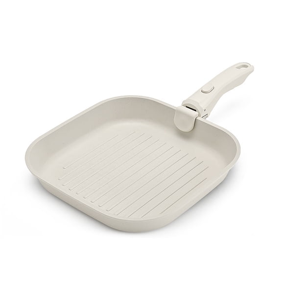 Nonstick Aluminum Set With Detachable Handle For Sauteing Grilling And Family Cooking Easy Storage Design