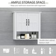 thumbnail image 5 of Resenkos Wall Cabinet,Bathroom Wall Cabinet, Medicine Cabinet, Kitchen Cupboard with 2 Doors and Adjustable Shelf, White, 5 of 5