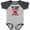 Baseball Heather and Navy, variant on Inktastic Mimi and Papa Love Me Crab Boys or Girls Baby Bodysuit