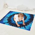 thumbnail image 2 of Blue Tie Dye Mandala Pattern Blanket,Comfortable Soft Flannel Throw Blanket,All Season,Warm Lightweight Blankets for Sofa Bed Couch Living Room Chair,30"x40", 2 of 4