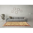 thumbnail image 3 of Ahgly Company Indoor Round Abstract Brown Contemporary Area Rugs, 3' Round, 3 of 4