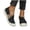Black, variant on Women's Breathable Mesh Slip On Walking Shoes, Comfort Non Slip Platform Loafers, Lightweight Casual Daily Walking Sneakers