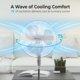 thumbnail image 4 of Ventilador de pie oscilante Comfort Zone de 18 pulgadas con control remoto, 4 of 5