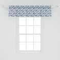 thumbnail image 2 of Ambesonne Food Window Valance, Eggplant Slices for Cooking, 54" X 12", Purple Sky Blue, 2 of 3
