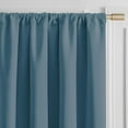 thumbnail image 2 of Joydeco Cortinas De Terciopelo Azul Grisáceo De 89.8 In, Juego De 2 Paneles, Cortinas De Oscurecimiento De Habitación Con Aislamiento Térmico Azul Neblina Para Dormitorio, Sala De Estar, Cortinas De L, 2 of 5